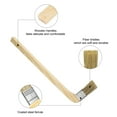 thumbnail image 4 of Uxcell Paint Brush 2Pcs 1" Brush Width Reusable Variety Angled Bend Brushes Radiator Paint for All Latex Oil Painting Furniture Walls Treatment, Brown, 4 of 6