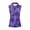 Purple High-End Damask Pattern, variant on Whosucclay Lemon Print Sleeveless Golf Shirt for Ladies, Elastic Half Zip Comfort Golf Shirts for Women for Athletic Tennis Hiking Sports