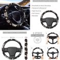 thumbnail image 4 of Uorisanigo 10 Pieces Tribal Aztec Automobile Seat Cover Sets with Soft Elastic Car Seat Belt Pad Cover Steering Wheel Cover Car Water Cup Coaster and Keychains Universal Fit Most Cars SUVs, 4 of 7
