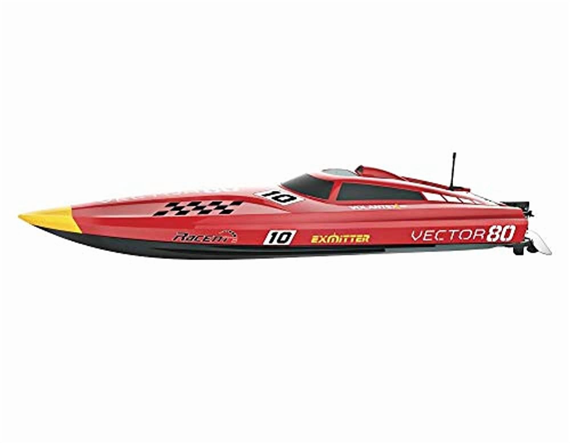 FMTStore 2 4Ghz Radio Control Control Vector 80 cm Super High Speed Race Boat ABS Unibody RC ARTR w ESC Brushless Motor v798 1