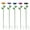 Multicolor, variant on Flower Shape Metal Garden Water Feeder, Rustproof Outdoor Drinking Station with Adjustable Stake, Shallow Bowl for Butterfly & Small Animal Attraction(1Pc)