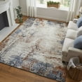 thumbnail image 2 of Feizy Gilmore Modern Distressed, Ivory/Blue/Taupe, 10' x 14' Area Rug Stain Fade Resistant Pet & Kid Friendly Casual Abstract Floor Rug for Living room Bedroom, 2 of 9