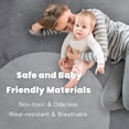 thumbnail image 4 of ACOMOPACK Baby Play Mat for Floor 1.3" Thick Memory Foam Play Mat 59"×71" Tummy Time Crawling with Non-Slip Bottom for Living Room,Nursery,Soft Velvet Playpen Mats for Kids,Infants, 4 of 6