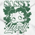 thumbnail image 2 of Betty Boop Saint Paddys Sassy Lassy Women Plus Size Crewneck Sweatshirt Brisco Brands 2X, 2 of 5