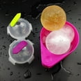 thumbnail image 1 of 4 moldes para bolas de hielo, bandeja redonda reutilizable para cubitos de hielo, herramienta de cocina, color aleatorio (L), 1 of 8