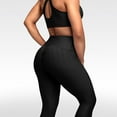 thumbnail image 3 of 26"Neon Black Gym leggings for women,L, 3 of 3