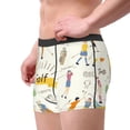 thumbnail image 2 of Fotbe Golf Icons And Golfer Men’s Total Support Pouch Boxer Briefs, X-Temp Cooling, Moisture-Wicking Underwear, Regular, Long-leg and Trunk-, 2 of 6