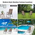 thumbnail image 6 of Topbuy Set of 2 Caming Chair Outdoor Folding Chair Garden Yard W/Armrest & Backrest, 6 of 9