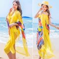 thumbnail image 3 of Lady Sexy Beach Chiffon Sarongs Hawaiian Swimsuit Cover-up Wraps Hibiscus Print Plus Size Swim Bikini Scarf, 3 of 4
