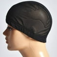 thumbnail image 3 of U part Wig Cap 6 Pack Black Weaving Cap Mesh Breathable Wig Caps Stretchable U Part Hair Net Adjustable Straps Top Stretch Gluless For DIY Making Wigs Women Lady Girls Men Adults, 3 of 5
