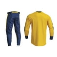 thumbnail image 2 of Thor 2024 Differ Roosted Motocross Offroad Jersey Pant Combo Lemon/Navy (Medium/30), 2 of 6