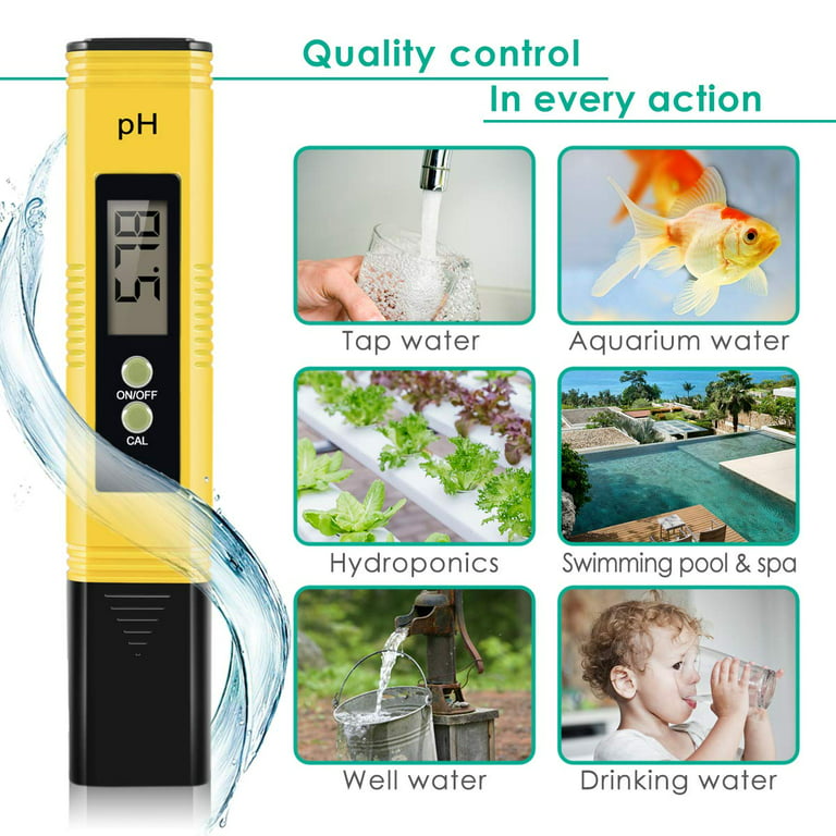 Reactionnx Digital PH Meter, PH Meter 0.01 PH High Accuracy Water