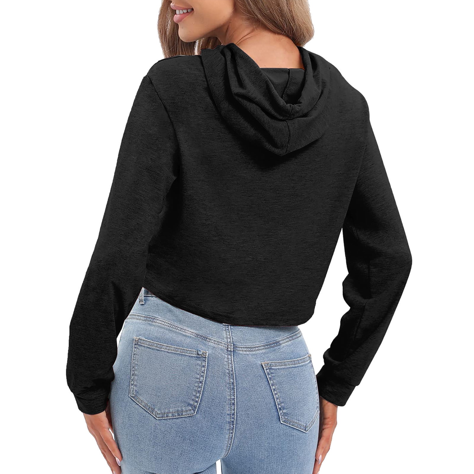 Cyber_Monday Women Fashion Essentials Hoodie Fashion Women's Solid