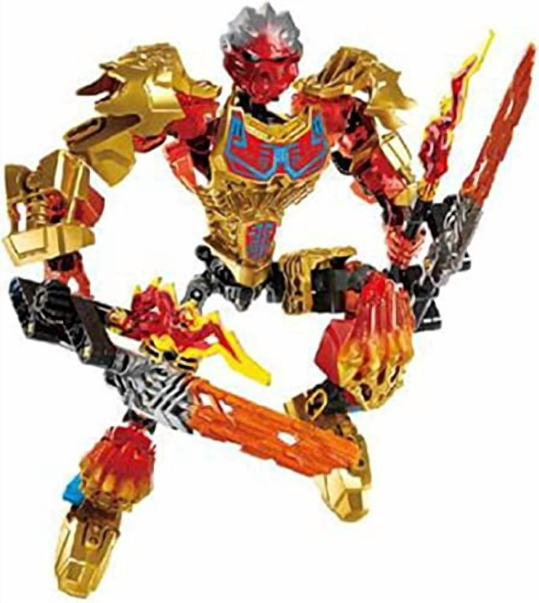 Biochemical Warrior Bioniclemask Light Bionicle Lava Monster Hunter Block Compatible Bionicle Toys Compatible with Major Brands Ornaments Decora Craft Collectible（611-1）