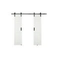 thumbnail image 3 of Millbrooke 36x84 Center Opening Vinyl Barn door kit White, 3 of 4