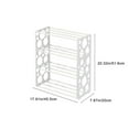 thumbnail image 3 of Shoe Rack under $5! kkbbma 4 Tier Small Shoe Rack, Narrow Stackable Shoe Shelf, Lightweight Shoe Rack Stand for Closet Dorm Storage Organizer, Front Door Entrance, Entryway, 3 of 9