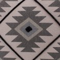 thumbnail image 4 of LR Home Sedona Cotton Poly Filled Pillow in Gray/Black, 20" x 20", 4 of 8