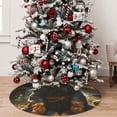 thumbnail image 5 of Lsque Forest Creek Cute Dog Print Christmas Tree Skirt, Tree Skirt with Ties or Velcro, Perfect for Holiday Decorations, Halloween, and New Year-36", 5 of 7