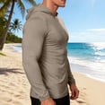 thumbnail image 5 of JTSRKL Full Zip UPF50+ Hoodie for Men Lightweight Silky Smooth Long Sleeve Sun Protection Jacket Breathable Fishing Shirts with Pockets Black L, 5 of 9