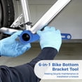 thumbnail image 3 of 6-in-1 Bike Bottom Bracket Tool with Crank Arm Cap Install Removal Tool, Multifunctional BB Wrench for 12/16-Notch 39/41/44/46/49mm, Wrench for Mountain Road Bikes, 3 of 6