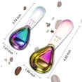 thumbnail image 3 of Stainless Steel Coffee Scoop 4-piece set (1 Tbsp, 2 Tbsp) Durable Tablespoon, Ergonomic Measuring Spoon, Suitable for Small and Large jars, Short-handled Spoon (colored), 3 of 7