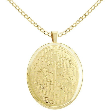 15mm Oval Gold-Plated Locket, 18