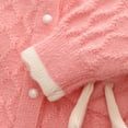 thumbnail image 5 of GYRATEDREAM Toddler Girls Crewneck Cardigan Sweaters Long Sleeve Kids Button Cotton School Uniform Knit Tops Outwear for 6-7Y Pink, 5 of 10