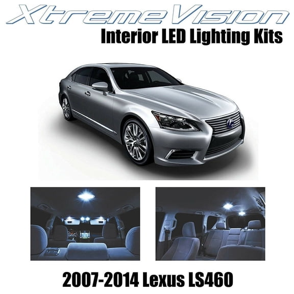 XtremeVision LED for Lexus LS460 LS600h 2007-2014 (13 Pieces) Cool White Premium Interior LED Kit Package Installation Tool