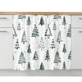 thumbnail image 2 of Christmas Tree Sink Skirt 11"Wx13"L,Dustproof Under Sink Curtain with Self Adhesive Tape,Xmas Green Cartoon Tree Snowflakes Farmhouse Cabinet Curtain Cover for Bathroom Vanity,Kitchen Storage Shelf, 2 of 9