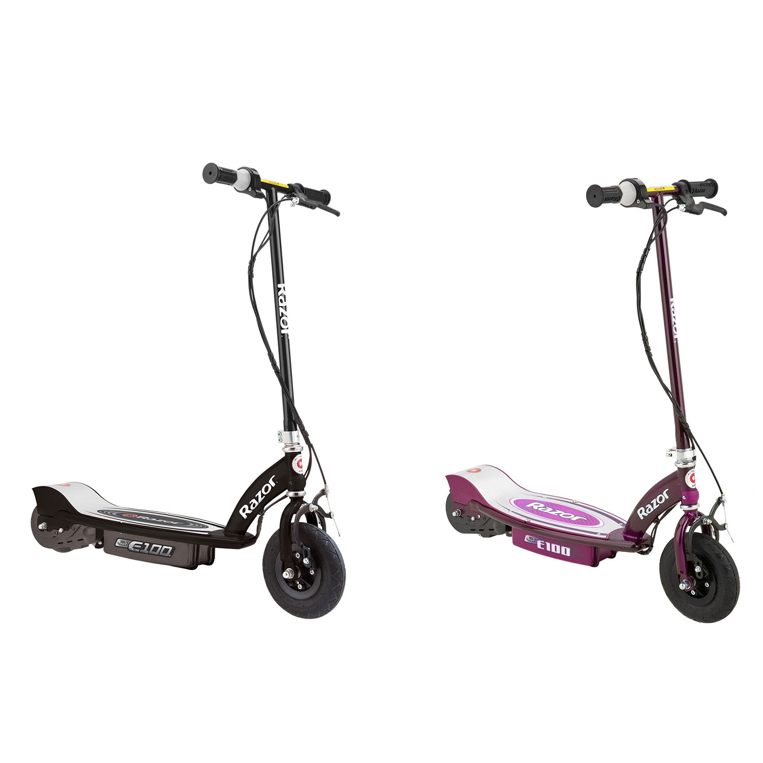Razor E100 Kid Ride On 24V Motorized Electric Powered Scooters, Black