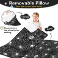 thumbnail image 3 of Spider Web and Skulls Halloween Pattern Toddler Nap Mats for Kids Preschool,60"x20" Sleeping Mat Bag or Kids,Toddler Sleeping Bag,Toddler Nap Mat or Daycare, 3 of 6