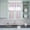 Pink Auqamarin, variant on 3 Piece Kitchen Curtains and Valances Set Pink Aqua Stripe Cafe Curtains 24 Inch Length Yellow Geometric Country Geometric Valance & Tier Curtain for Living Room Bedroom Window 54"x18"+27"x24"*2