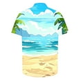 thumbnail image 6 of ZCFZJW Mens Hawaiian Tropical Shirts Regular Fit Casual Summer Short Sleeve Button Down Graphic T-Shirts Trendy Holiday Vacation Beach Tops Multicolor#02 L, 6 of 6