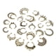 thumbnail image 5 of 21 piercings de cristal para la nariz, sin piercing, para nariz, ceja y ombligo. 21 piezas de bronce antiguo, 5 of 9