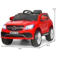 thumbnail image 2 of Gymax 12V Mercedes Benz GLE Licensed Kids Ride On Car RC Electric Vehicle w/ MP3 Red, 2 of 10