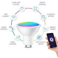 thumbnail image 4 of Smart Light Bulbs Aluminium WiFi Bulbs Remote APP Control Dimmable Adjustable Color Temperature Works for, 4 of 8