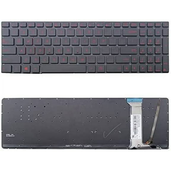 New US Black English Backlit Laptop Keyboard (Without palmrest) for ASUS FZ50VL FZ50VW FZ50JX FZ50VX FZ50VXK GL752VL GL752VWM GL752VW GL752VLM