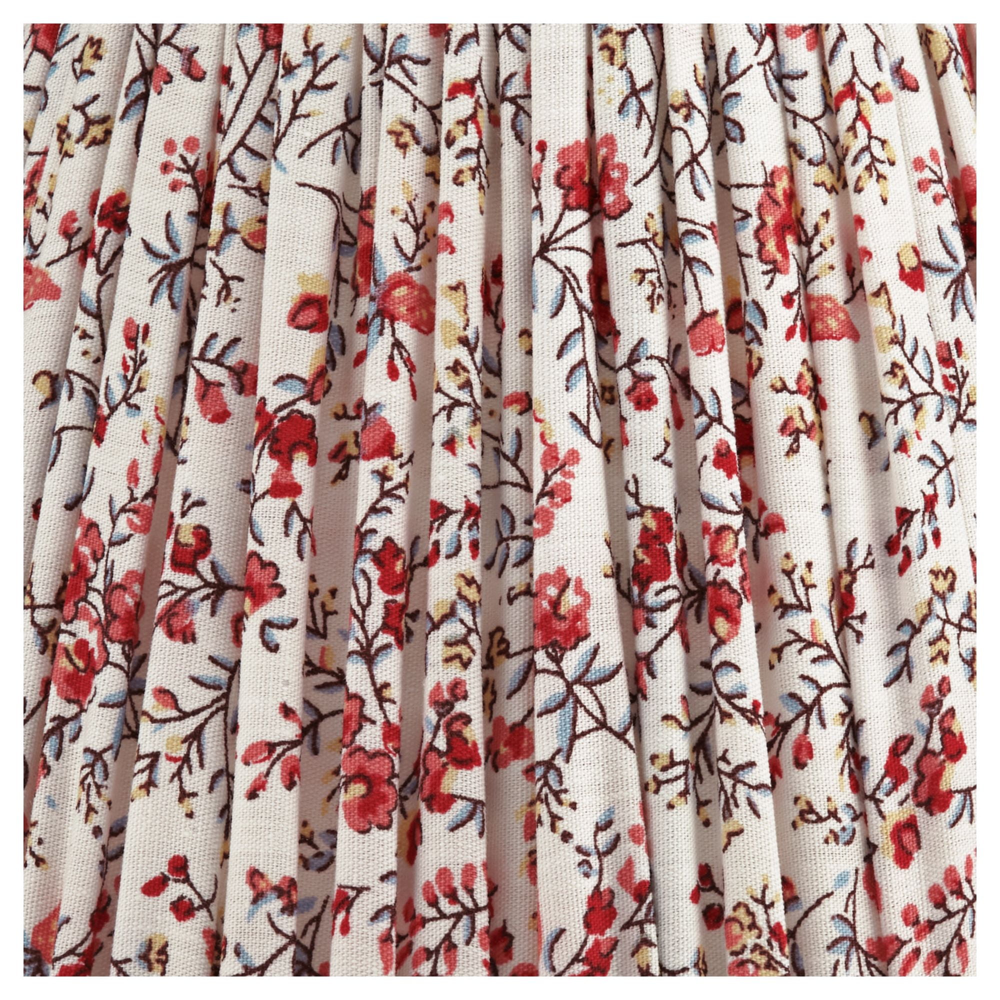 Springcrest Nelle 3 1/2" Top x 6" Bottom x 5" High x 5" Slant Print Lamp Shade Replacement Set of 8 Red Floral Clip On Candelabra