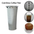 thumbnail image 3 of Washranp 32/64oz Cold Brew Coffee Filter,Wide Mouth Mason Jar Food Grade 304 Stainless Steel Ultra Fine Mesh Iced Coffee Strainer with Seal Ring, 3 of 5