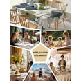 thumbnail image 5 of Navy Blue Green Floral Tablecloth Square Table Cloth 60x60 , Waterproof Tablecloth Outdoor Table Cloth, Vintage Botanical Leaves Washable Table Cover for Kitchen Dining Party, 5 of 8