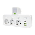thumbnail image 2 of Klonfd A 6 In 1 Power Board With An Independent And 3 USB Ports Plug Sockets And A Plug Compatible With Mobile Phones And Household Appliances, 2 of 6