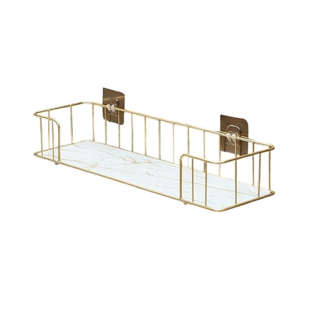 Shower Caddy Shelf Storage Rack Adhesive Without Drilling Iron for Washroom Lavatory Restroom Toilet Bathroom Kitchen White Shower Caddy Shelf Storage Rack Adhesive Without Drilling Iron for Washroom Lavatory Restroom Toilet Bathroom Kitchen White