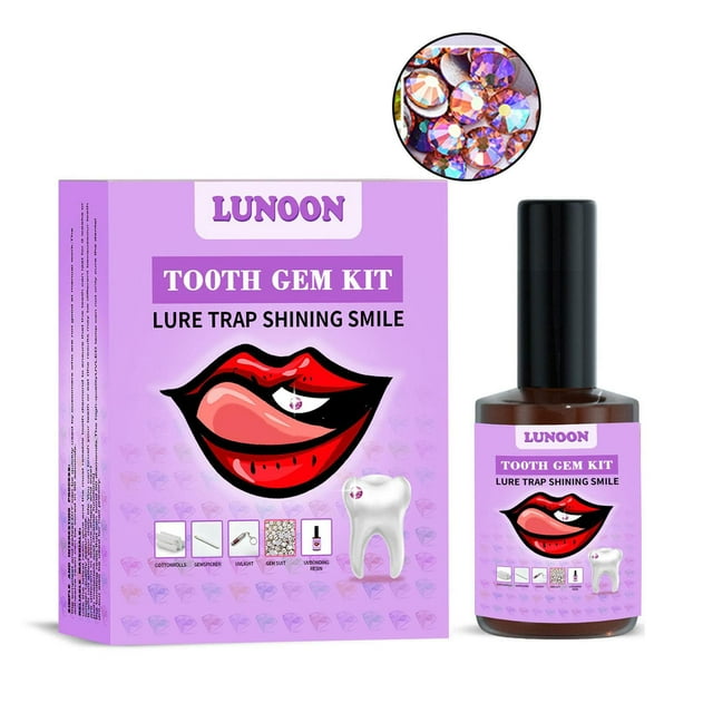Tooth Gem Set Easy To Remove Beautiful White Teeth Jewelry Easy To Remove Easy To Install Tooth Gem Set