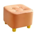 thumbnail image 3 of Rongfmy Repose-Pieds Tabouret Rembourré pour Appartement Salon Entrée Orange, 3 of 9