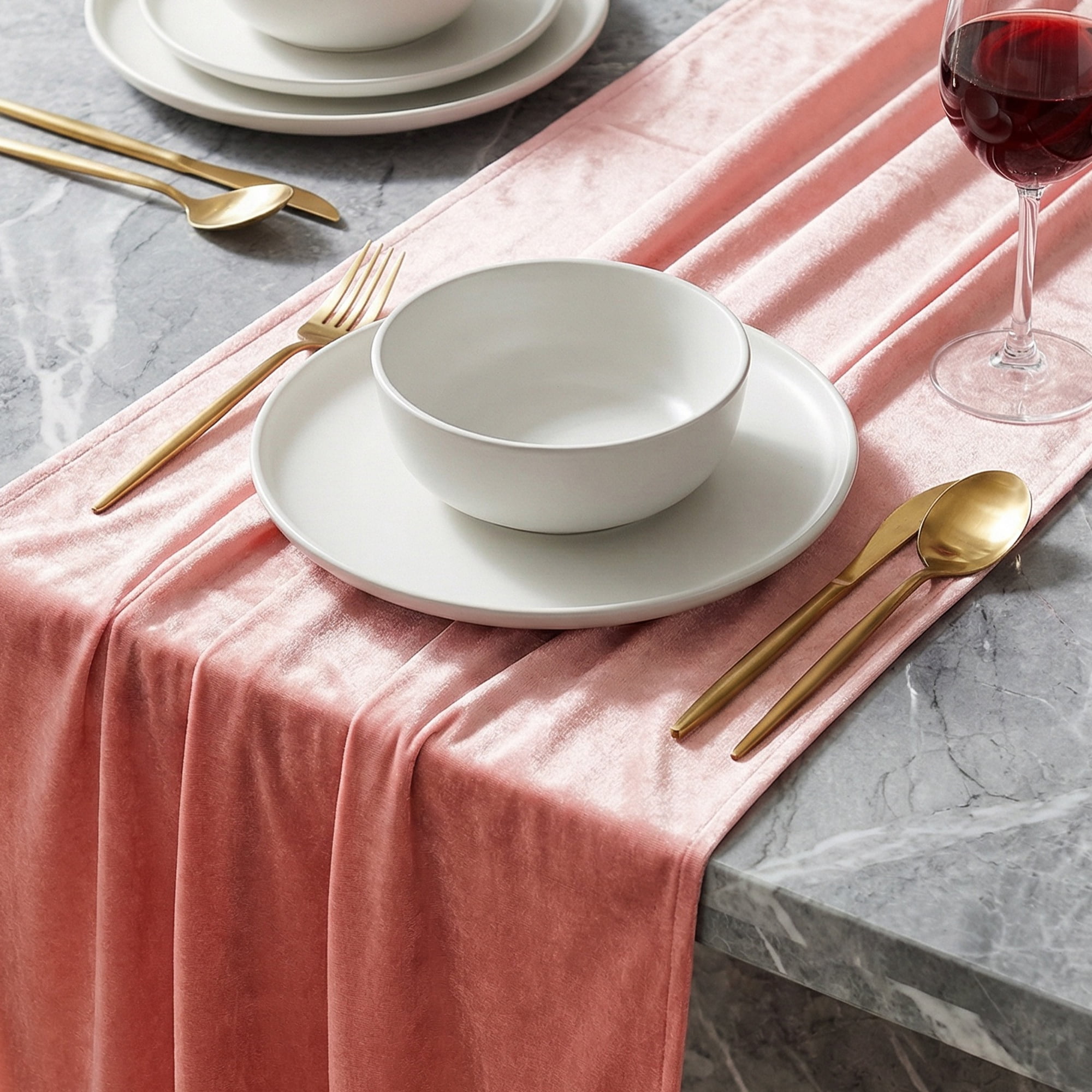 Unique Bargains Birthday Decorations Long Polyester Kitchen Runner Pink 27.6x118.1in