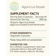 thumbnail image 2 of Agaricus Blazei 120 Capsules, 500 mg, Organic Agaricus (Agaricus blazei murill) Dried Mushroom, 2 of 5