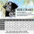 thumbnail image 4 of Netecom Black And White Hibiscus Hawaiian Shirt for Men, Tropical Style, Button Down Summer Beach Short Sleeve, S-5XL, 4 of 6
