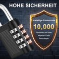 thumbnail image 2 of Combination Lock Padlock with Combination Code 4 Digit, Spin Lock for Gym, Small Padlock, Weatherproof Combination Lock, 2 of 5