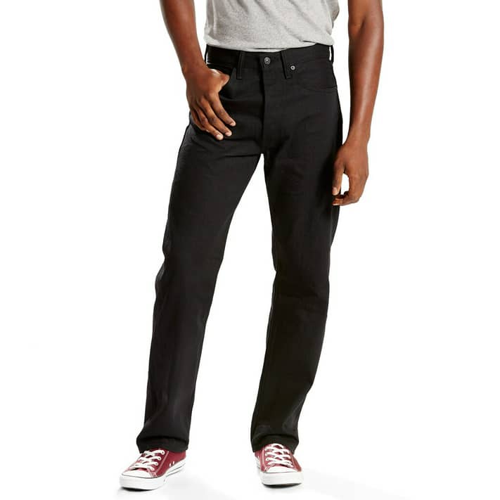 Men's Levi's 501 Original Shrink-To-Fit Jeans Modern Black 