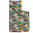 thumbnail image 2 of Monster Cartoon Truck Blue Pattern Teens Toddler Nap Mat with Pillow, Sleeping Mat Bag for Preschool Daycare 51"x22", 2 of 6